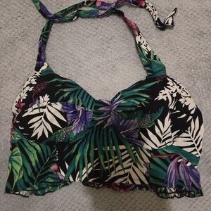 Byer California Vibrant Floral Smocked Top